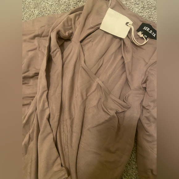 Ser.o.ya irene dress in dark beige - Picture 5 of 7